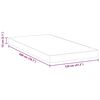 vidaXL Matelas Blanc 120 x 200 cm Mousse Infusée de Gel