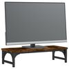 vidaXL Support de moniteur ch&ecirc;ne fum&eacute; 55x23x14 cm bois d'ing&eacute;nierie