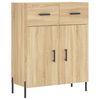 vidaXL Buffet haut Ch&ecirc;ne sonoma 69,5x34x180 cm Bois d'ing&eacute;nierie