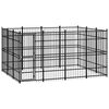 vidaXL Chenil d'ext&eacute;rieur pour chiens Acier 11,06 m&sup2;