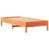 vidaXL Lit bibliothèque sans matelas cire marron 75x190 cm pin massif