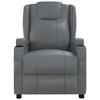 vidaXL Fauteuil de massage Anthracite Similicuir