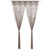 vidaXL Rideau en macram&eacute; Taupe 140x240 cm Coton