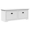VidaXL Banc de couloir BODO blanc 114x40x45 cm