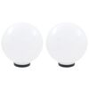 vidaXL Lampe à LED sous forme de boule 2 pcs Sphérique 30 cm PMMA
