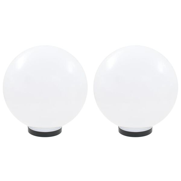 vidaXL Lampe à LED sous forme de boule 2 pcs Sphérique 30 cm PMMA