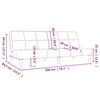 vidaXL Canap&eacute;-lit &agrave; 2 places Noir Tissu microfibre