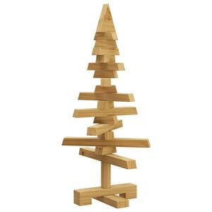 vidaXL Arbre de No&euml;l en bois KOTKA Bois de pin massif
