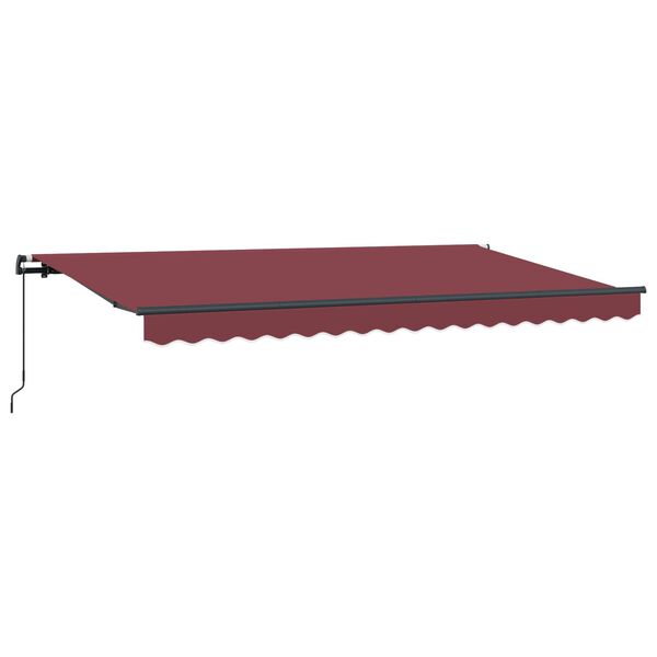 vidaXL Auvent R&eacute;tractable Bordeaux 400 x 200 cm tissu