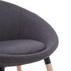 vidaXL Chaise de salle &agrave; manger Gris fonc&eacute; Tissu