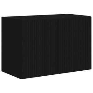 vidaXL Meuble TV mural Noir 59,5 x 31 x 40 cm Bois d'ing&eacute;nierie
