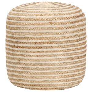 vidaXL Pouf fait à la main 40 x 45 cm Jute