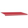 vidaXL Auvent R&eacute;tractable Rouge 600 &times; 300 cm tissu