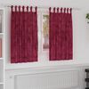 vidaXL Rideaux en velours 2 pcs Bordeaux 140 x 140 cm Velours