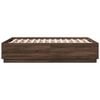 vidaXL Cadre de lit sans matelas ch&ecirc;ne marron 140x190 cm