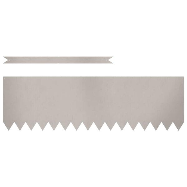 vidaXL Bordure de Pelouse 50 pcs Marron 100 x 0.05 x 20 cm