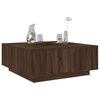 vidaXL Table basse ch&ecirc;ne marron 100x100x40 cm bois d'ing&eacute;nierie