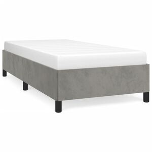 vidaXL Cadre de lit sans matelas gris clair 80x200 cm velours