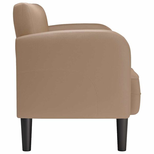 vidaXL Canap&eacute; causeuse cappuccino 110 cm similicuir
