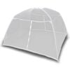 vidaXL Tente de camping 200x120x130 cm Fibre de verre Blanc