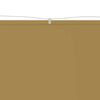 vidaXL Auvent vertical Beige 100x1000 cm Tissu oxford