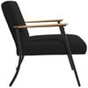 vidaXL fauteuil Noir 59 x 75 x 78 cm