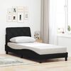 vidaXL Cadre de lit sans matelas noir 80x200 cm tissu
