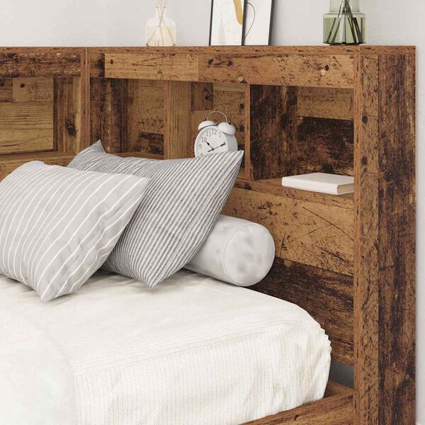 vidaXL Tête de lit de rangement Bois Ancien 75 cm Bois d'ingénierie