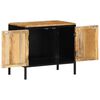 vidaXL Cabinet de chevet Marron et Noir 50 x 30 x 45 cm