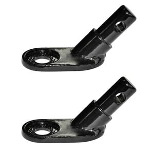 vidaXL Attelage de remorque pour v&eacute;lo 2 pcs Fer