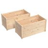 vidaXL Jardinières 2 pcs 100x50x50 cm bois de pin massif