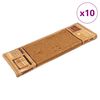 vidaXL Tapis d'escalier autoadh&eacute;sifs 10 pcs 65x21x4 cm Beige