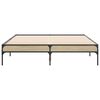 vidaXL Cadre de lit sans matelas ch&ecirc;ne sonoma 140x190 cm