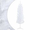 vidaXL Arbre de No&euml;l artificiel slim 150 cm PVC et Acier Blanc