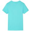 T-shirt pour enfants avec manches courtes aqua 128