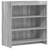 vidaXL Buffet Sonoma gris 75 x 36 x 80 cm Bois d'ing&eacute;nierie
