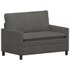 vidaXL Canap&eacute; Gris fonc&eacute; 126 x 81 x 87,5 cm Tissu