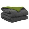 vidaXL Duvet d'&eacute;t&eacute; simple 220 x 140 cm &Eacute;t&eacute; 200 gsm Vert et Anthracite
