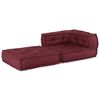 vidaXL Canap&eacute; modulaire marron 70x70x54 tissu