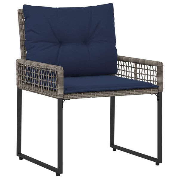 vidaXL Ensemble de meubles d'ext&eacute;rieur avec coussin acier