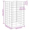 vidaXL Lits sur&eacute;lev&eacute;s en gabion 4 pcs 30x30x50/100/150/200 cm Fer