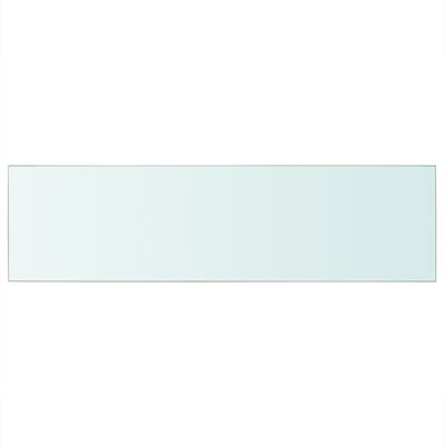 vidaXL Panneau pour étagère Verre transparent 90 x 25 cm