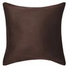 vidaXL Housse de coussin 4 pcs 50x50 cm Polyester Faux Daim Marron