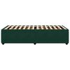 vidaXL Cadre de lit sans matelas vert fonc&eacute; 90x190 cm velours