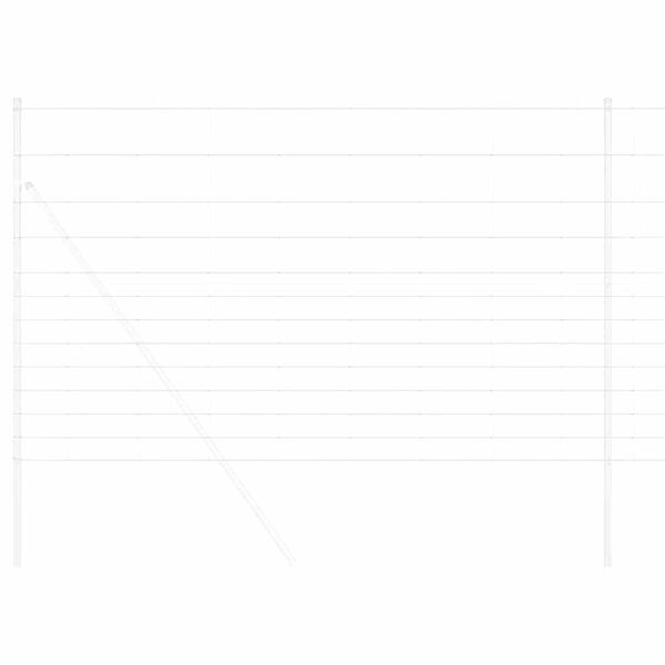 vidaXL Clôture de prairie Argenté 25 x 1,5 m Acier galvanisé