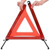vidaXL Triangles de signalisation routi&egrave;re 4pcs Rouge 56,5x36,5x44,5cm