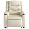 vidaXL Fauteuil inclinable Crème Similicuir