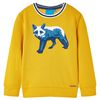 Sweatshirt pour enfants ocre 140