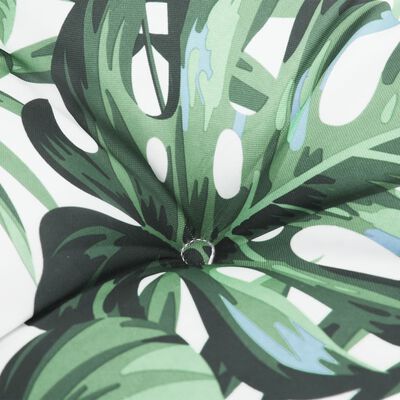 vidaXL Coussins de palette lot de 2 motif de feuilles tissu