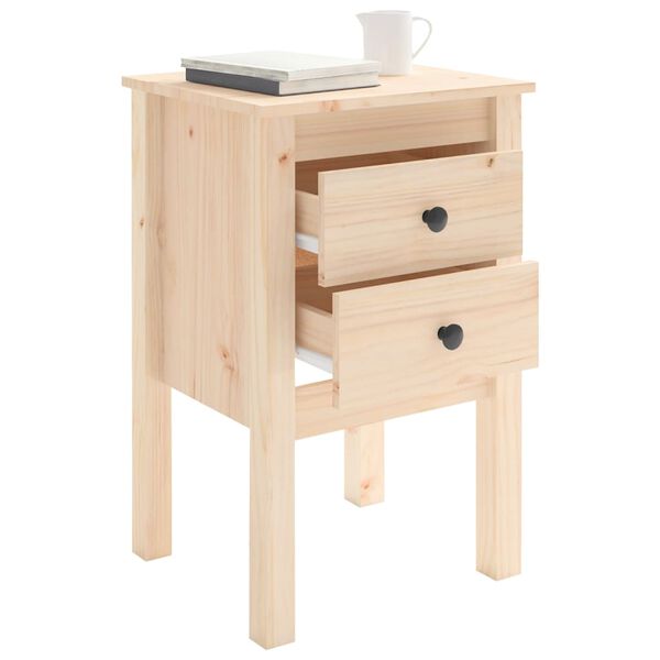 vidaXL Table de chevet 40x35x61,5 cm Bois de pin massif